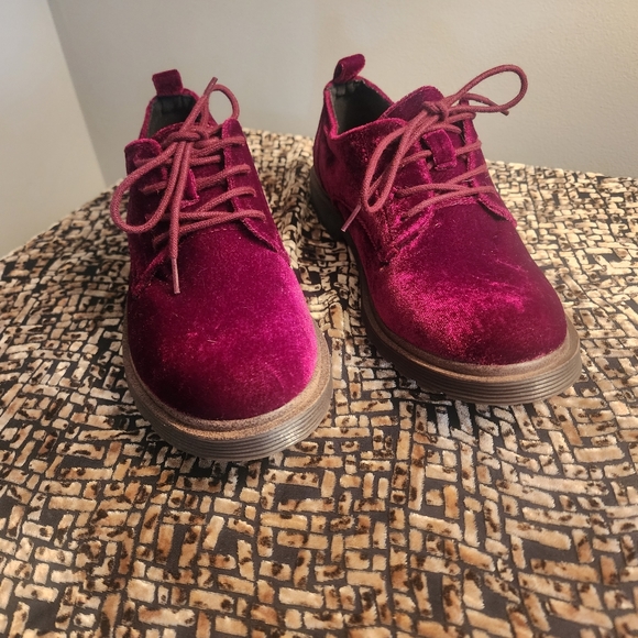 Coolway Burgundy Velvet Loafers/Oxford Sz 40 - Picture 4 of 7